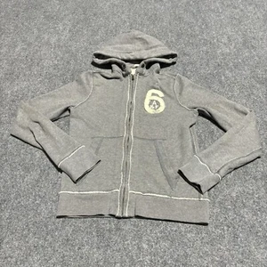 Abercrombie & Fitch Sweatshirt Men's Medium Gray Muscle Fit Full Zip Mallcore A1 - Picture 1 of 11
