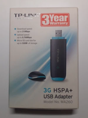 TP-LINK MA260 Mobile Internet USB Connection, 3G HSPA+ - New - Original - Image 1 of 4
