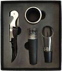 Wine Opener Rabbit Corkscrew Lever Bottle Opener Accessories Tool Kit Set Black