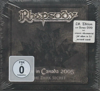 Rhapsody Live in Canada 2005 The Dark Secret NEU CD Ltd. Edition with Bonus DVD - Bild 1 von 2