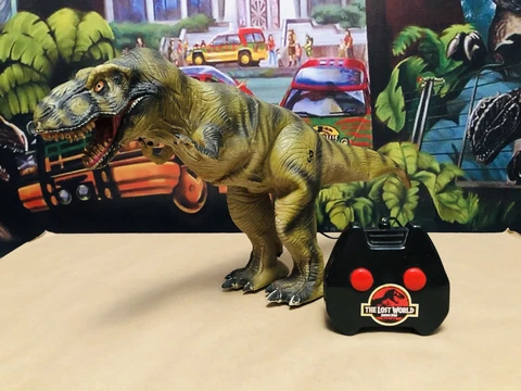 The Lost World Jurassic Park Remote Control T-Rex(1997 Toybiz) Tested & Working! Cover