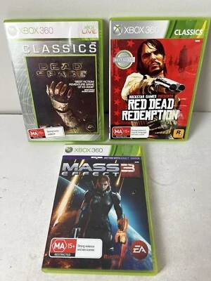 X Box Bundle Dead Space , Red Dead Redempation , Mass 3 Effects - Image 1 of 3