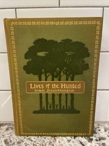 Rare 1901 Ernest Seton Thompson Book Lives of the Hunted 1st Printing Ed Antique - Bild 1 von 12