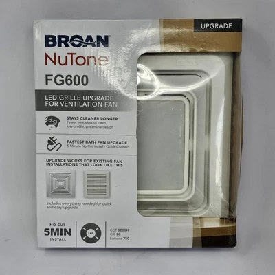 Broan-NuTone FG600 Grille Bath Fan Upgrade Kit White LED Light - Image 1 of 4