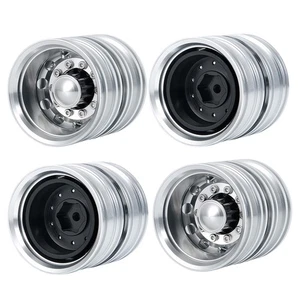 FLYXM Rear Wheel Rims Hub Truck Rims Hexagon Wheel Hub for 1:14 Tamiya Tractor - Picture 1 of 12