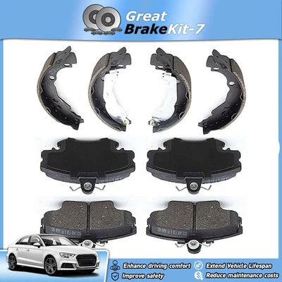 Zapatas de freno delanteras traseras originales zapatas de tambor para Nissan Aprio 2008 2009 2010 1,6 L Foto 1 de 4