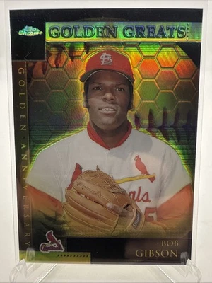 2001 Topps Golden Anniversary REFRACTOR #GA9 Bob Gibson St. Louis Cardinals - Image 1 of 2