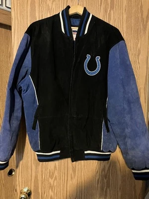 CHAQUETA DE CUERO UNIVERSITARIA NFL INDIANAPOLIS COLTS (TALLA XL) Foto 1 de 4