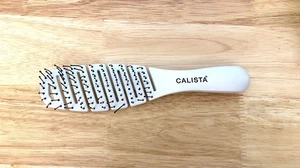 Calista Hair Brush De-tangle Smooth Style Flexible Lightweight White - Picture 1 of 6