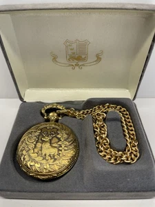 Vintage BELAIR Day/date Quartz Pocket Watch Beautiful Condition 🕰️ - Picture 1 of 9