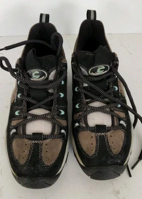 Zapatos de bicicleta de montaña Cannondale vintage 2001 para mujer talla 7,5 tostados/negros/aqua  Foto 1 de 4