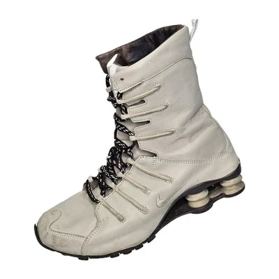 Botas de cuero vintage Nike Shox para mujer 7,5 marrón tostado Y2K 050709-QS2 312132 ES Foto 1 de 4