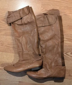 Chinese Laundry Women's Knee High Brown Boots Cognac Size 9 - Picture 1 of 5
