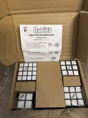 Hasbro Gaming Rubik's Solve The Cube Bundle 4 Pack Edge Mini Cube Master Set NIB - Image 1 of 4