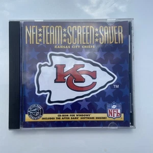 NFL Team screen Saver Kansas City Chiefs CD Rom For Windows Vintage  90s A11 - Afbeelding 1 van 2