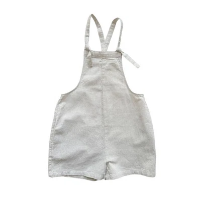Rylee + Cru Linen Overall Shorts Size 8-9y - Image 1 of 4