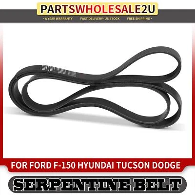 Cinturón serpentino 83,97 pulgadas para Ford F-150 Focus Hyundai Tucson Dodge Mack Kia Foto 1 de 4