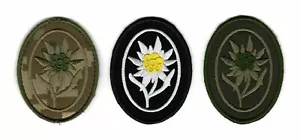 Elite Edelweiss German WW2 WWII Patch I Army Soldier Mountain Troops Flower Logo - Picture 1 of 4