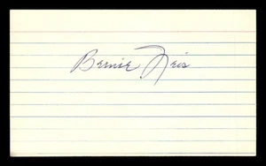 BERNIE NEIS Autograph Signed Index Card Brooklyn Robins Boston Braves Indians - Picture 1 of 2