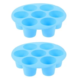 2 PCS Wiederverwendbar Kuchenform Herz Muffin-Kuchenform Aus Silikon Giessform - Bild 1 von 12