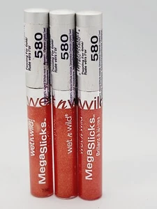 (Lot of 3) Wet n Wild MegaSlicks Lip Gloss, 580 Panning for Gold - Picture 1 of 4
