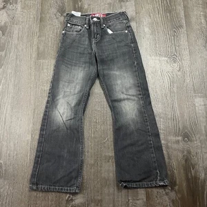 Levi's Boys 527 Boot Cut Jeans Black Denim Size 22 x 22 - Picture 1 of 4