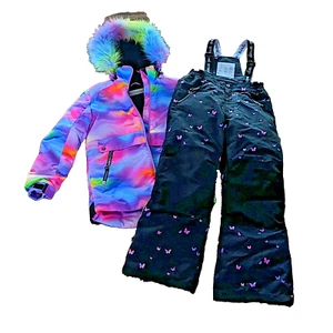 Youth Snowsuit Jacket And Snow ski Pants girls sz 9 Girls Duex Par Duex - Picture 1 of 1
