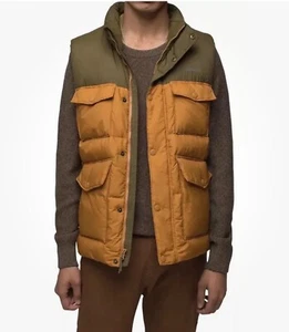 NEW prAna Mens Size Small Timber Trail Duck Down Puffer Vest Green & Acorn $185 - Picture 1 of 9