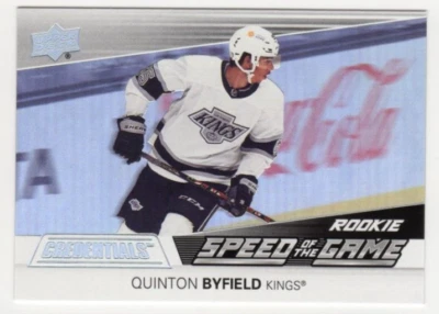 2021-22 UD Credentials Quinton Byfield #SGR4 Speed of the Game Los Angeles Kings - Image 1 of 2