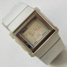 Casio Baby-G Biała srebrna tarcza Damski cyfrowy zegarek Chrono WT 3085 BG-2001