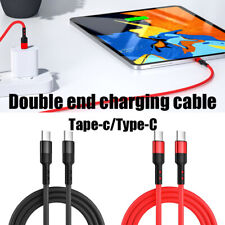 USB C To USB C Fast Charger PD 60W Dual Type C Charging Data Sync USB Cable US