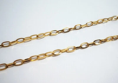 1mt di catena ovale in acciaio inox 7x4mm colore oro bijoux - Immagine 1 di 2