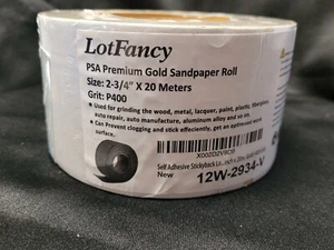 Sandpaper Roll PSA Premium Gold 2 3/4" X 65' P400 by LotFancy - Picture 1 of 2