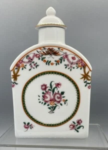 Tee, Cannabis Dose Replik Museumsstück. Blumenmuster, Porzellan. Portugiesisch. - Bild 1 von 9