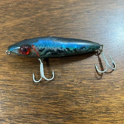 Señuelo De Colección L&S MirrrOlure TOP DOG Jr 84MR Azul/Plateado Flh 4" Topwater/Superficie 3/4oz Foto 1 de 4