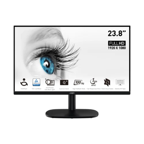 MSI PRO MP245V 23.8" Business PC Monitor VA Flat 3Y 100Hz 16:9 Anti-glare 4ms - Image 1 of 1