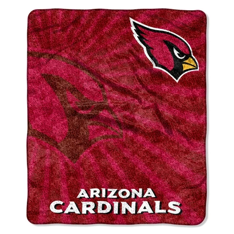 NFL Arizona Cardinals 100% Super Soft Sherpa Throw Blanket Large 50" X 60" Cover