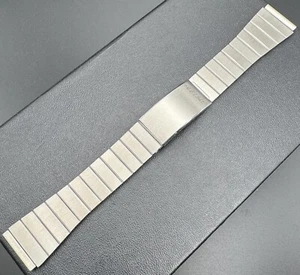 Vintage Bulova Accutron S/S Watch Metal Band Bracelet 19.5 & 21 mm NOS BU-67 - Picture 1 of 8