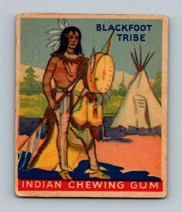 1947 Goudey Gum Indianer #24 Häuptling des Blackfoot-Stammes (A1) - Bild 1 von 2