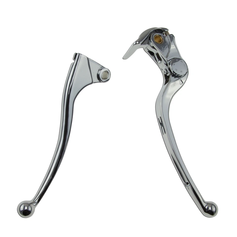 Palancas de mano cromadas para Kawasaki Ninja ZX 6R 05-06 freno y embrague dedo Foto 1 de 4
