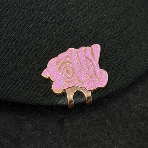 BULLY Copper Plating Pink Glitter Hat Clip - Picture 1 of 1