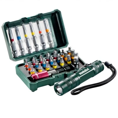 Metabo Bitset Kirchner Edition 29 teilig mit Lampe Bithalter 637434000 - Bild 1 von 4