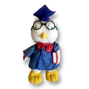 Vintage Plush Wise Old Owl Graduation Tara Corp Kuddlee Stuffed Animal Scholar - Picture 1 of 7