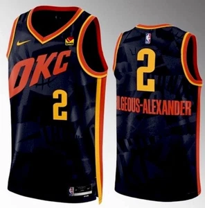 Nike OKC Thunder Shai Gilgeous Alexander City Swingman Jersey Dri Fit Size Large - Picture 1 of 3