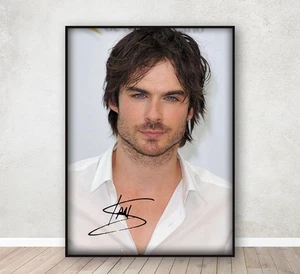 Ian Somerholder Signed Autograph Memorabilia Poster Print Gift A4 - Picture 1 of 3