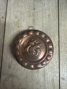 Swedish Decorative Copper Horse Ship Sea Pirate 14cm Diameter Sailing - Picture 1 of 4