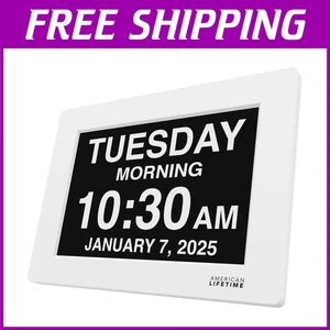 Customizable Calendar Clock for Elderly with Clear Numbers - Picture 1 of 9