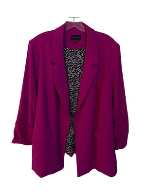Skies are Blue Lined Pink Blazer - NWOT - Size 3X - Image 1 of 3