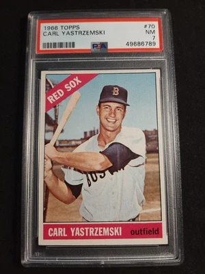 1966 Topps Carl Yastrzemski #70 PSA NM 7 - Image 1 of 2