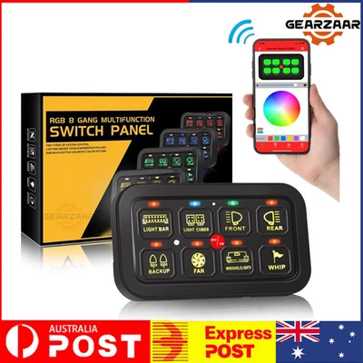 8-Gang AR-800 Multifunction RGB Switch Panel With bluetooth Controller AUS AUS - image 1 of 4